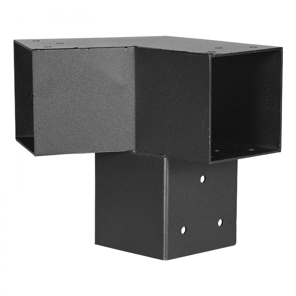 VEVOR Pfostenverbinder, Pfostennecke für Posten mit Innengröße von 92x92 mm, 3-Wege-/4-Wege-Pavillonhalterung mit Pfostensockeln & Firsthalterungen für Pergolen & Pavillons, 14-teilig
