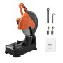 VEVOR 2800 W Kapp- und Gehrungssäge Kreissägeblatt, 35,5 cm, Professional Paneelsäge Kappzugsäge, Sägen Kappsäge Kreissäge Hochwertiges Sägeblatt  Kaltschnitt-Kappsäge Orange & Schwarz