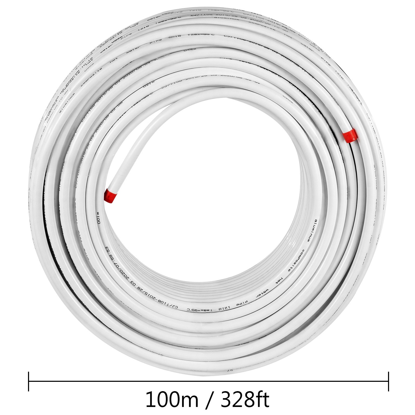 100m Aluverbundrohr Verbundrohr 16x2 Mehrschichtverbundrohr Alu Pex Verbundrohr