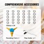 VEVOR Aluverbundrohr Aluminium Mehrschichtverbundrohr 300 m Weiß PEX-Rohr Alu-Mehrschicht-Verbundrohr MV-Rohr Mehrschichtrohr Ideal für Fußbodenheizung und Heizkörper-Anbindung Alu Verbundrohr