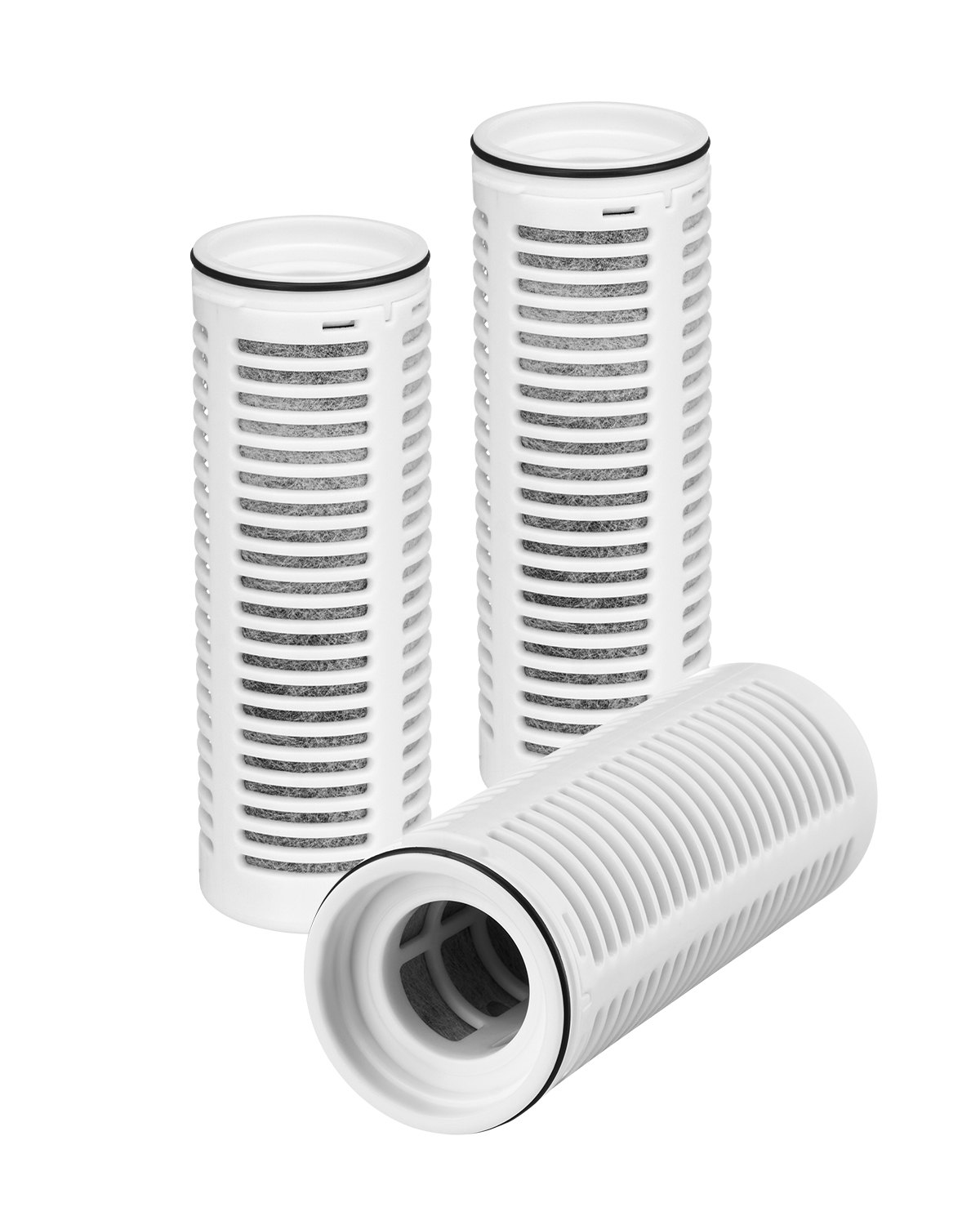 VEVOR Ersatz-Wasserfilter  (3 Stk.) für Kannen & Spender BPA-frei, hält 3 Monate oder 800 L, reduziert Chlor Rost Gerüche PFOA/PFOS, für Wasserfilterkanne 6287