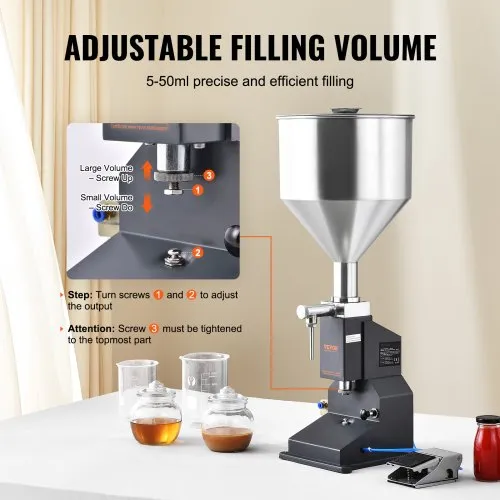 VEVOR Manuelle Abfüllmaschine 5–100 Ml – Aus E Produktbild-Vorschau 2