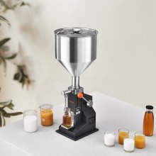 VEVOR Manuelle Flüssigkeitsfüllmaschine, Ölpasten-Flaschenfüller, 5–50 ml, verstellbar
