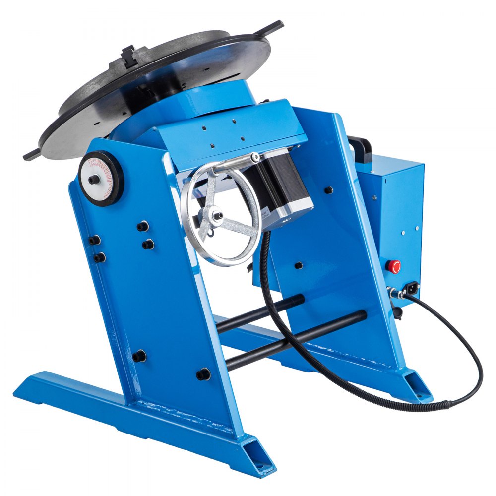 Schweißdrehtisch Schweißpositionierer 100/50kg Einstellbar Schweißtisch Blau