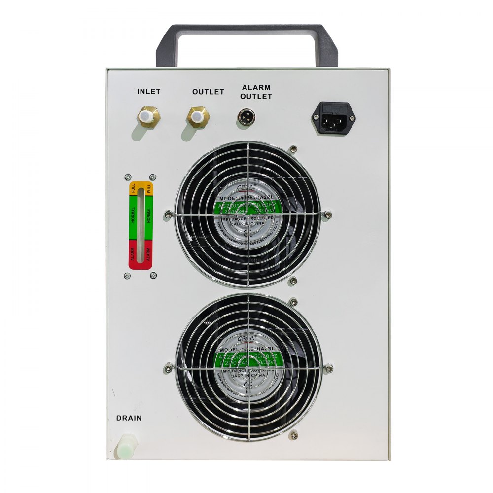 VEVOR CW-5200 Industrieller Wasserkühler Wasserkühlung 6 L CO2 Laser Wasserkühler Chiller,1,4 kW Kompressorleistung R-407C Industrieller Wasserkühler