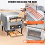 VEVOR Durchlauf-Toaster 1770 W Förderbandtoaster, Kettentoaster, Drei Einstellbare Modi 150 / 300 / 450 Scheiben pro Stunde, Kommerzieller Toaster Förderband Edelstal Restaurants, Bäckereien