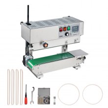 VEVOR 600W Kontinuierliche Versiegelungsmaschine Siegelmaschine Sealer Vertikal