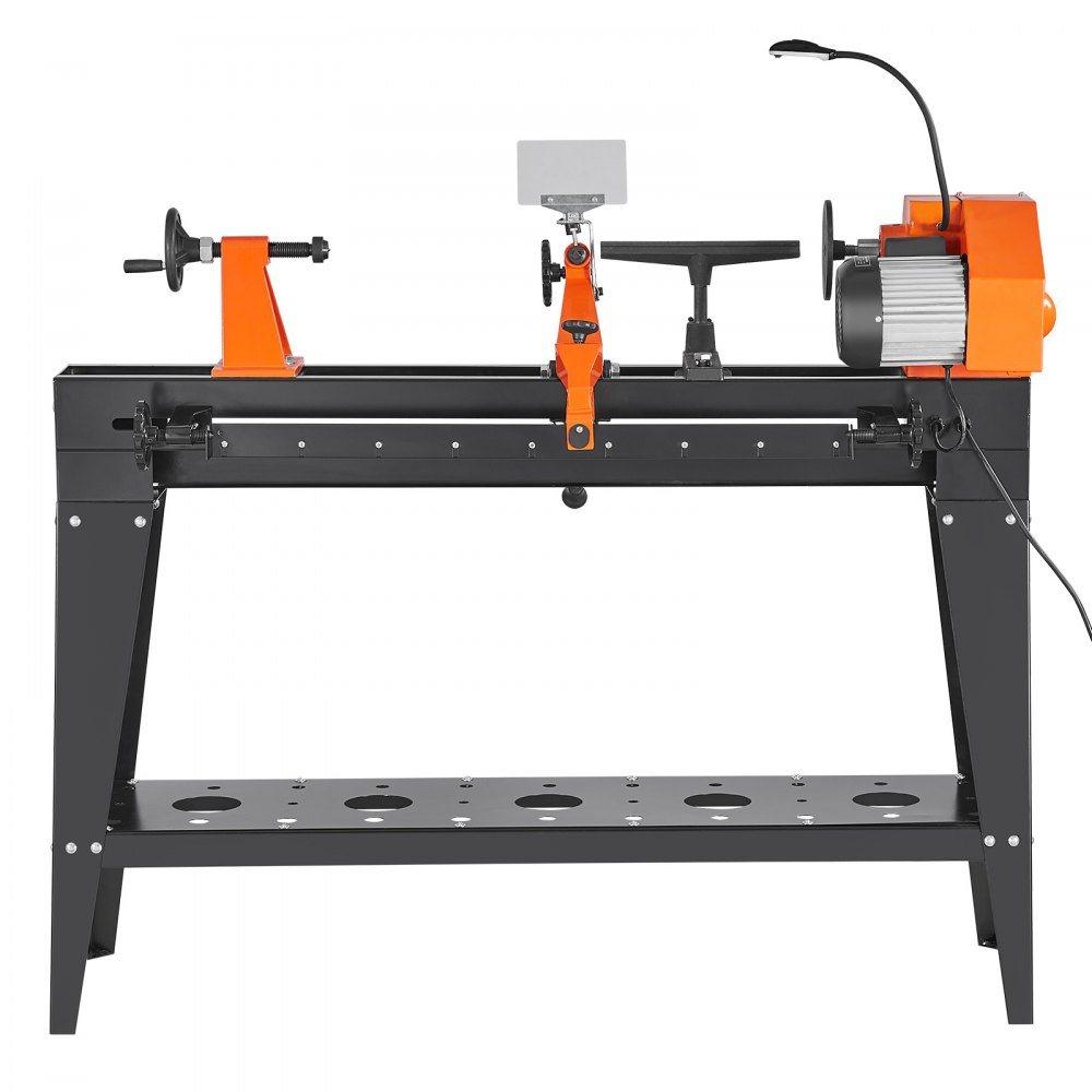 VEVOR Drechselbank 750W Drechselmaschine mit Ständer Spindeldrehzahl 680-2520U/min Drehbank mit stufenloser Geschwindigkeitsregelung Kopierdrechselbank 102cm Werkbank Max. Drehdurchmesser 350mm