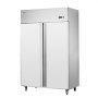 VEVOR Gewerbe-Gefrierschrank 1100 L, Gefrierschrank mit 2 Türen, Edelstahl-Gefrierschrank mit automatischer Abtauung, 6 verstellbaren Ablagen, Temperaturregelung von -25 bis -15 °C und 4 Rädern
