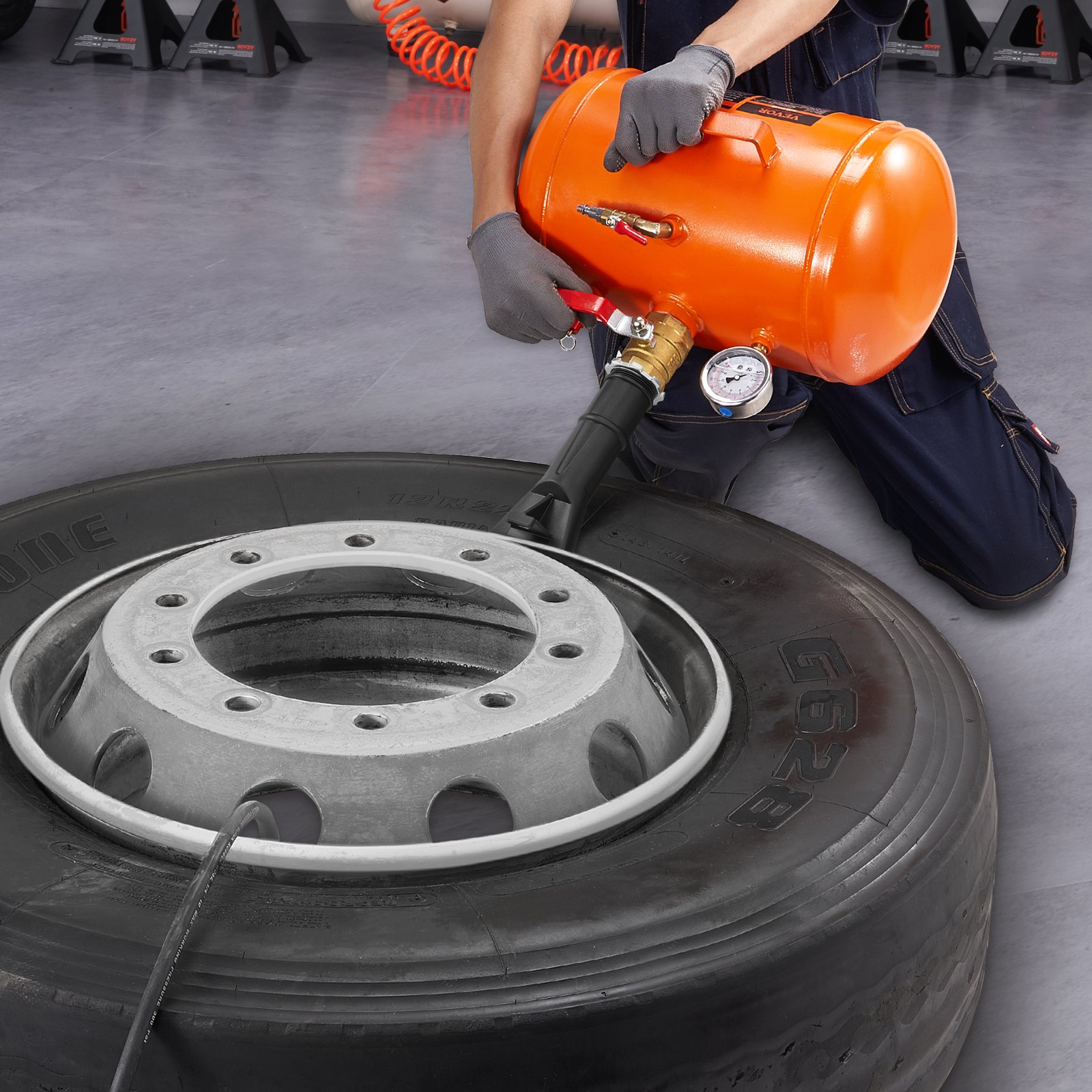 VEVOR Air Tire Bead Seater 19 L Blaster Tool Seat Inflator für LKW 10 bar