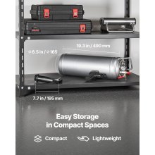 VEVOR Reifenwulstsetzgerät 10 L Luft-Reifenwulststrahlgerät Luftwulstblaster Hand-Reifenfüllwerkzeug, verbessertes tragbares Reifenfüllgerät, 0,6-0,8 MPa für Auto Motorrad SUV Pickup ATV Silber