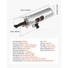 VEVOR Reifenwulstsetzgerät 10 L Luft-Reifenwulststrahlgerät Luftwulstblaster Hand-Reifenfüllwerkzeug, verbessertes tragbares Reifenfüllgerät, 0,6-0,8 MPa für Auto Motorrad SUV Pickup ATV Silber
