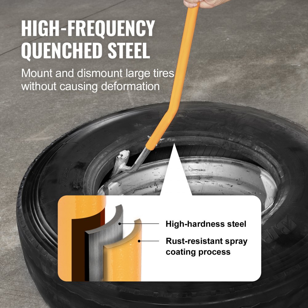 VEVOR Reifenmontiergerät Reifenwechsler 571–622 mm Einstellbar, Reifenmontagegerät 546x265x200 mm Montiereisen Montierhebel Reifenmontiermaschine Reifenwechseln Werkzeug Reifenheber Gelb