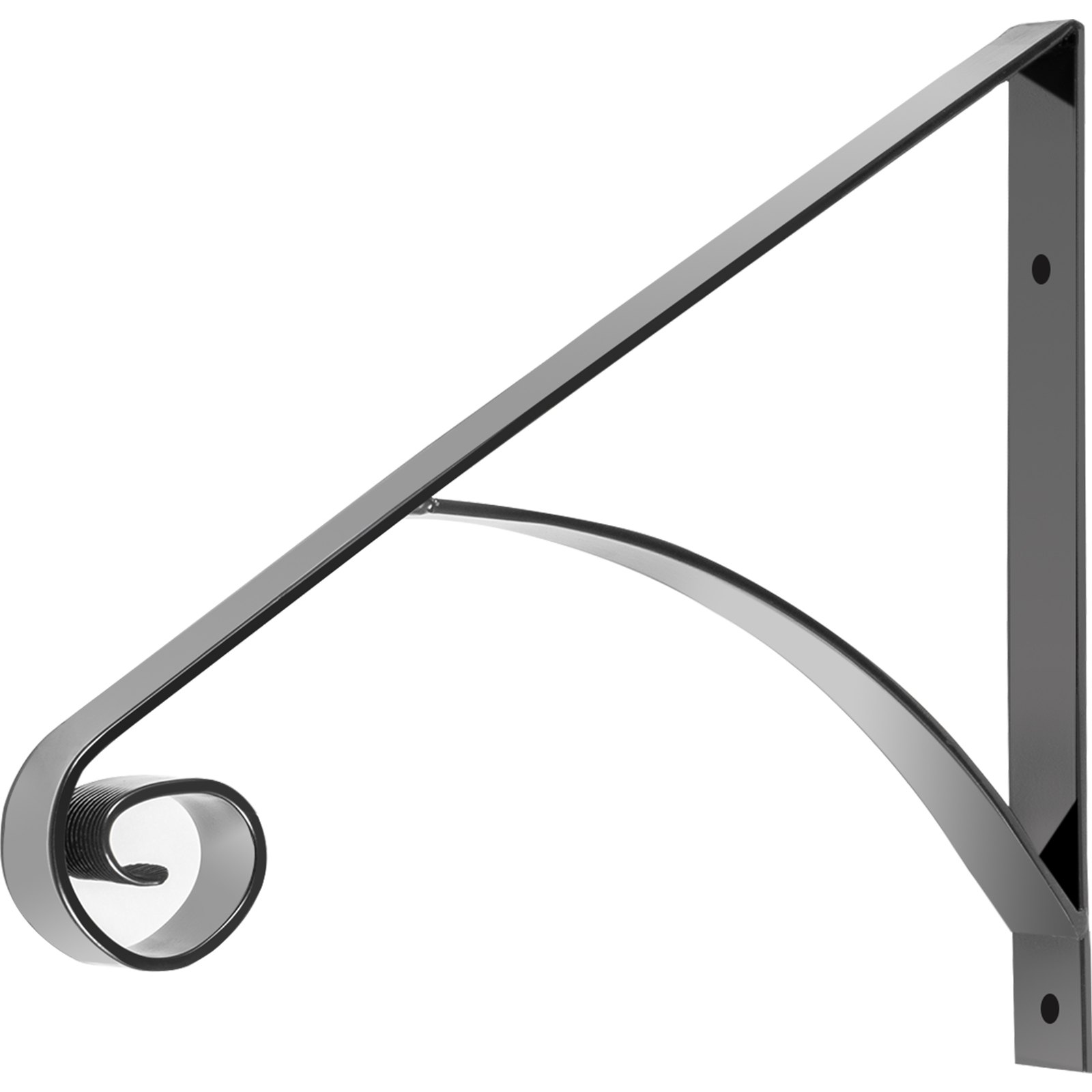 VEVOR Schmiedeeisen Handlauf Treppengeländer 55,9x45,7x43,2 cm mit Schrauben