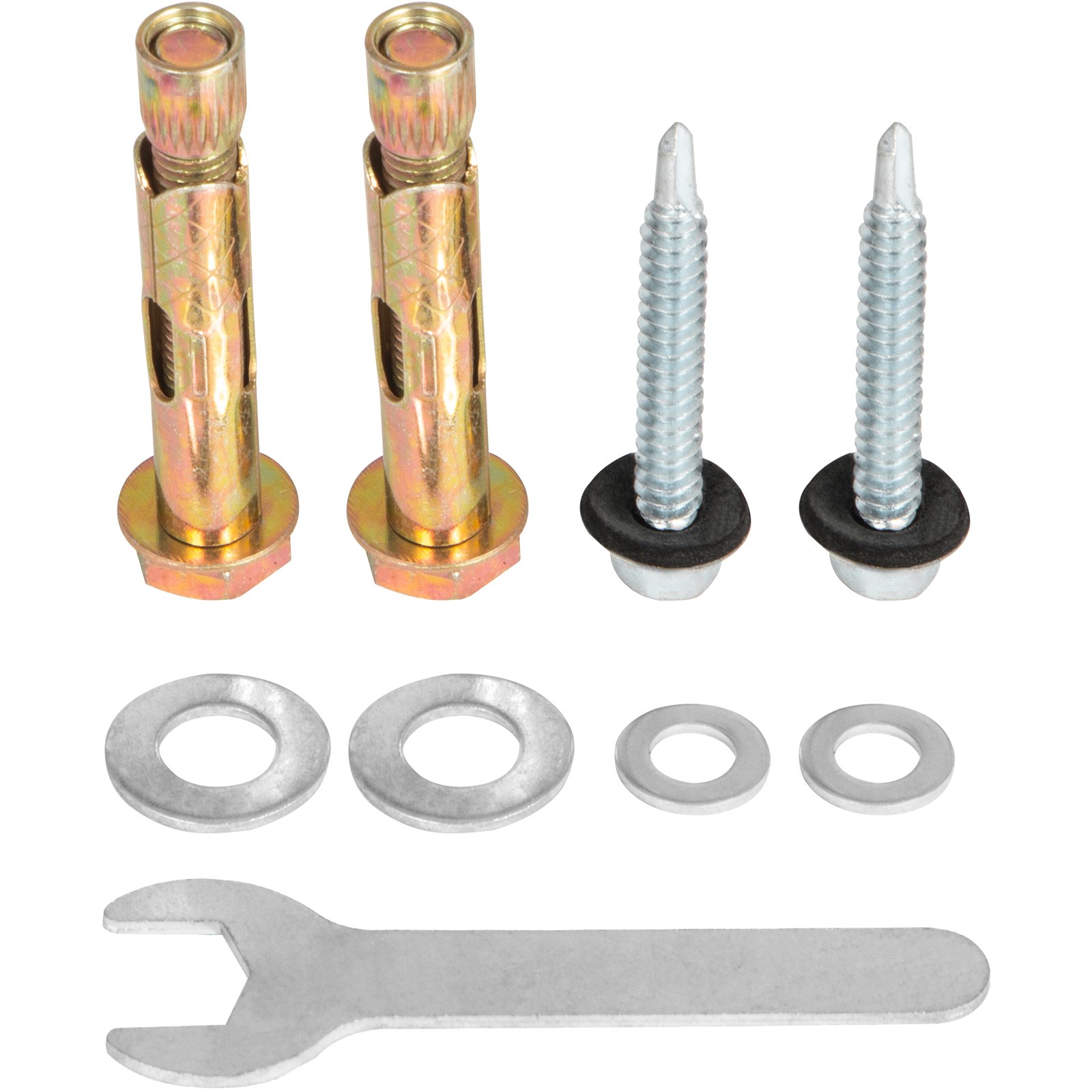 VEVOR Schmiedeeisen Handlauf Treppengeländer 55,9x45,7x43,2 cm mit Schrauben