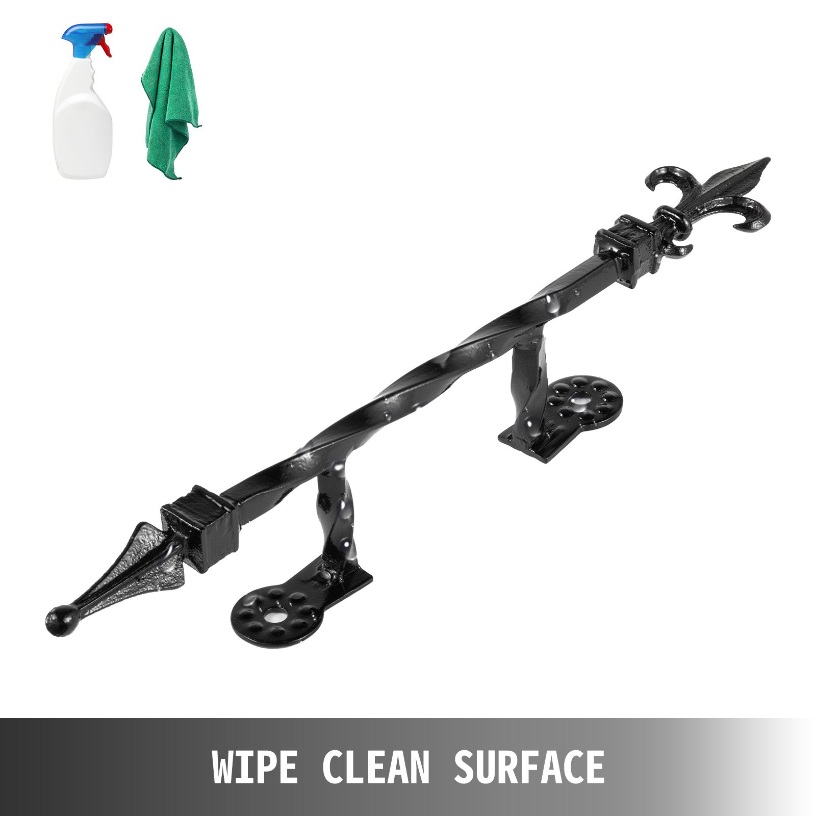 Geländer Handlauf Treppengeländer Bis 0,5m Wandmontage Garten Bürogebäude