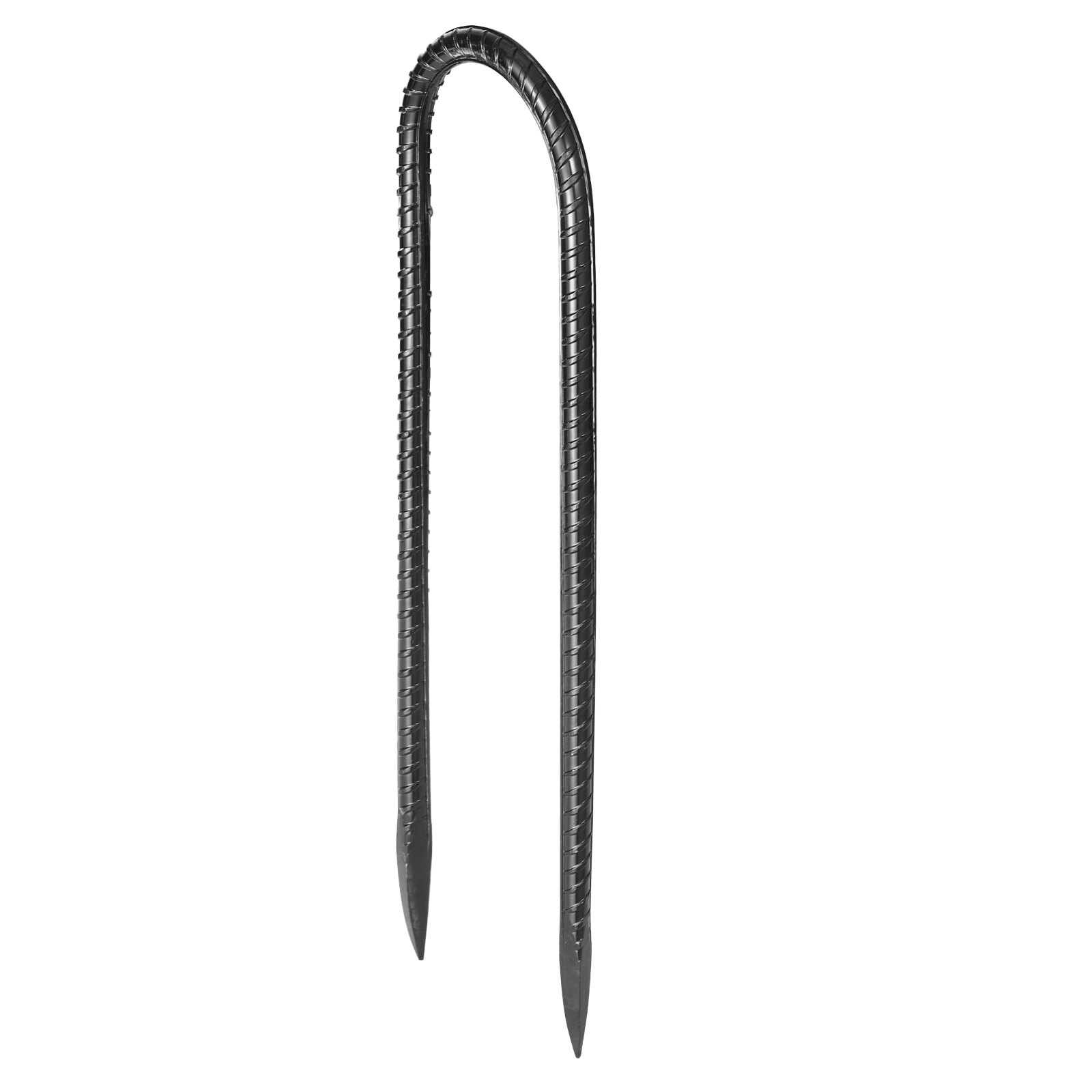 VEVOR Bodenanker, 254x55,88 mm, U-Typ mit 8 mm Durchmesser, verzinkte Zeltheringe, Erdanker, Erdnägel, Heringe, für Zelten, Vordächern, Camping, Trampolin, Blumenständer (12er-Pack)