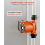 VEVOR LPS25-6S/130 Umwälzpumpe aus Gusseisen, 1/8 PS, 55 LPM, Warmwasser-Zirkulationspumpe, Gewindeanschluss, 3-stufige Geschwindigkeitseinstellung, leiser Betrieb, für Heizungsanlagen zu Hause