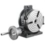 VEVOR Rundtisch Teilapparat Schwenkbar Horizontal/Vertikal 200 mm Drehtisch, für Fräsmaschinen & Bohrmaschinen, mit T-Nut & Skala, Schneckengetriebeverstellung, aus Gusseisen, Präzisionsindexierung,