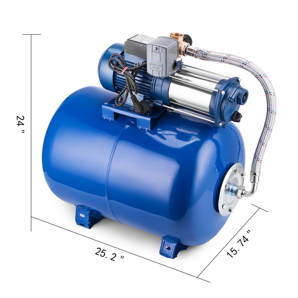 Hauswasserwerk Gartenpumpe Wasserwerk Pumpe Wasserpumpe 1300w 7500l/h