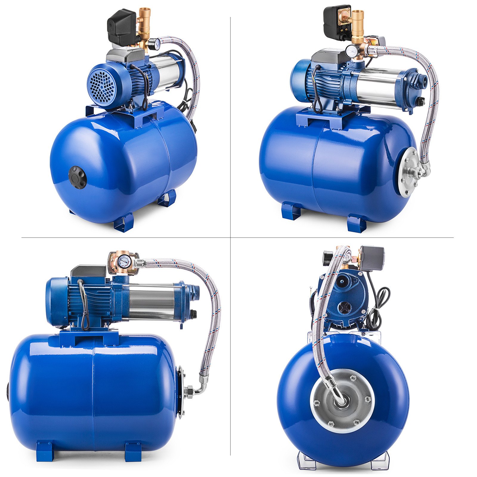 Kreiselpumpe 9000l / h 1800w Wasserpumpe Gartenpumpe mit 50l Druckbehälter