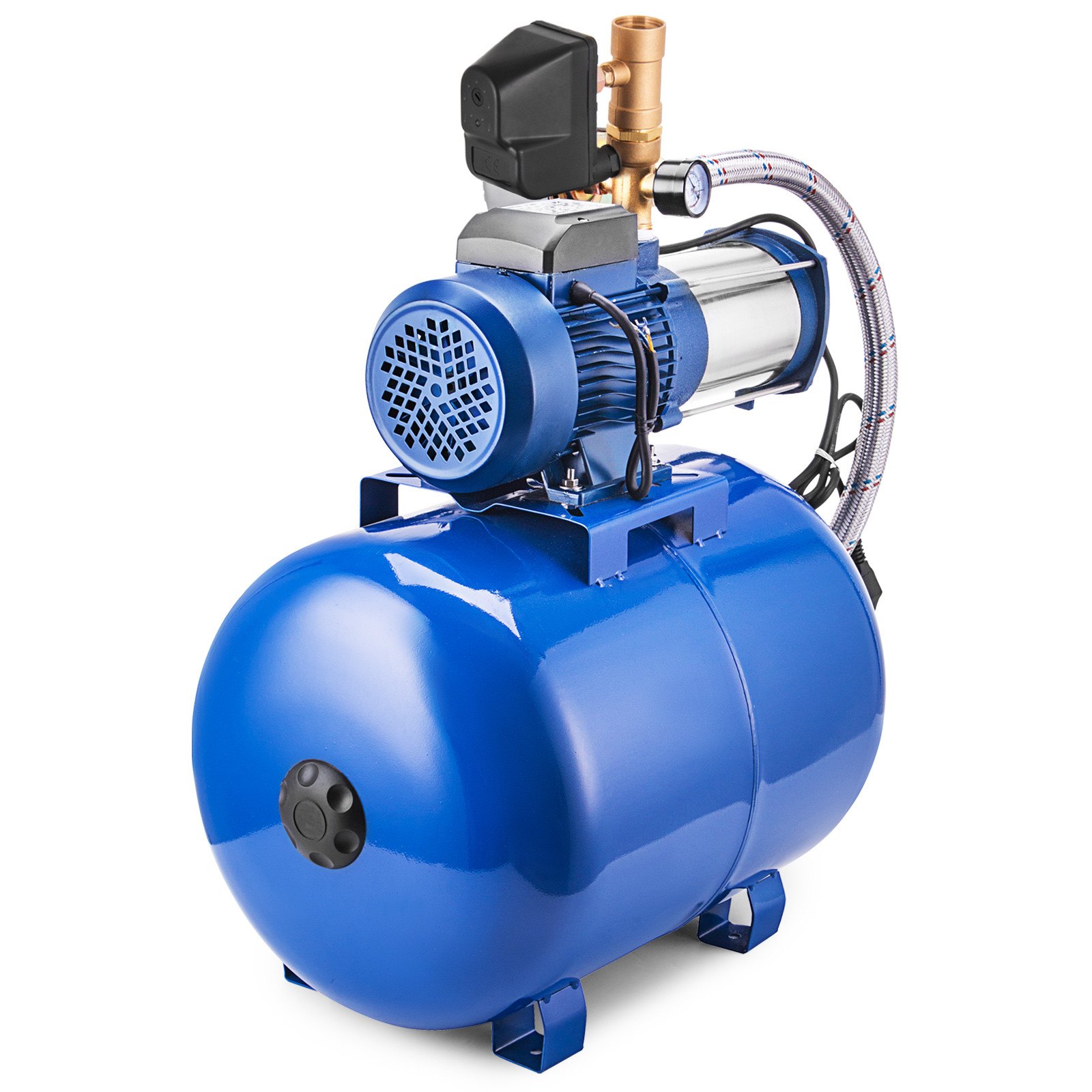 Kreiselpumpe 9000l / h 1800w Wasserpumpe Gartenpumpe mit 50l Druckbehälter