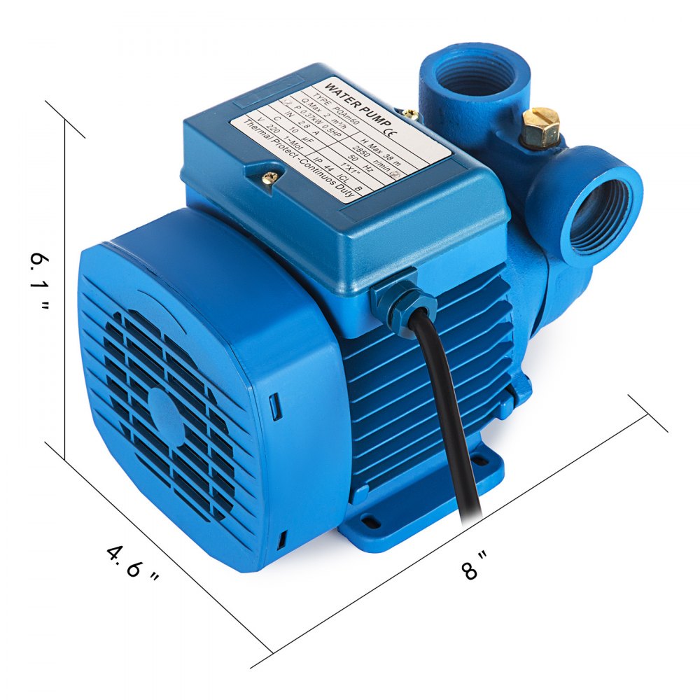 Pqam 60 Kreiselpumpe 370w Edelstahl Kreiselpumpe Jetpumpe Gartenpumpe 220v