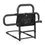 VEVOR Bed Rail for Elderly Adults Foldable Bedside Assist Rail for Seniors, 136kg Dual-Handle Support, Adjustable Handle Length, High-Strength Steel, with Storage Pocket, Fit King Queen Full Twin Bed