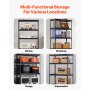 VEVOR Storage Shelving, 907 kg, 5-Tier Heavy-Duty Shelving Unit for Garage, 406.4 x 914.4 x 1828.8 mm, Adjustable Boltless Shelving Unit, Industrial Shelving Unit, All-Purpose Shelving Unit, Basement Shelving Unit for Kitchen, Storage, Cellar, Black