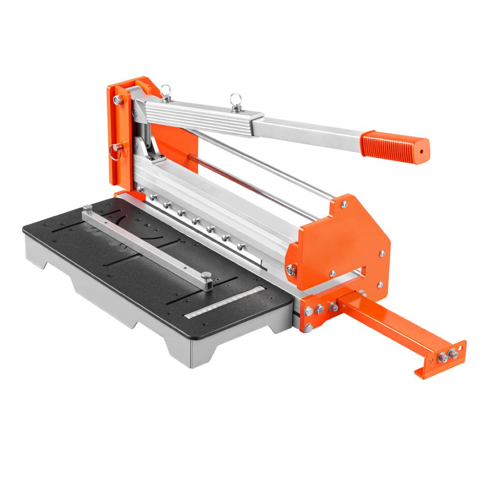VEVOR 304.8mm Vinyl Floor Cutter, 16mm Thick Laminate Flooring Cutter with Upgraded Labor-Saving Aluminum-Alloy Lever, Telescoping Support Plate, Cuts Engineered Wood, LVT, VCT, SPC, LVP, WPC