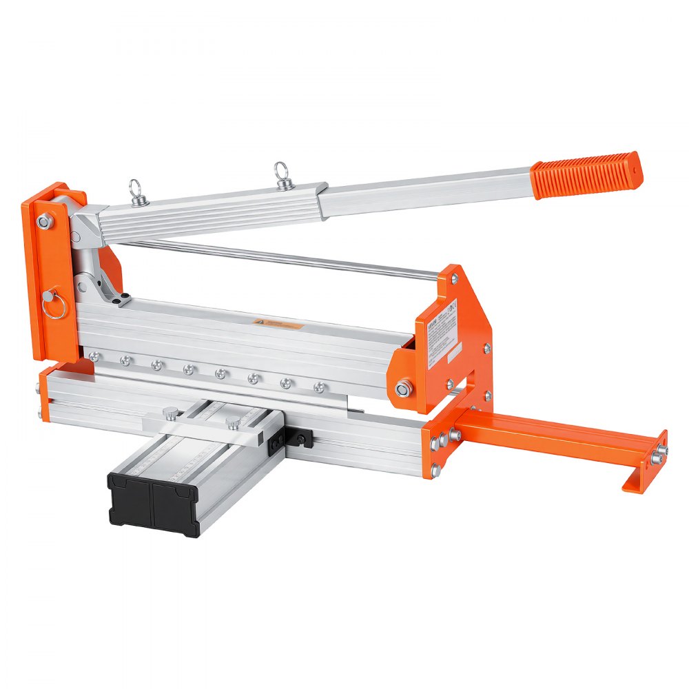VEVOR 304.8mm Vinyl Floor Cutter, 12mm Thick Laminate Flooring Cutter with Upgraded Labor-Saving Aluminum-Alloy Lever, Telescoping Support Plate, Cuts Certain Engineered Wood, LVT, VCT, SPC, LVP, WPC