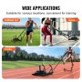 VEVOR Zugschlitten Gewichtsschlitten 227 kg belastbarer Schlitten Fitness für Krafttraining, Schnellkrafttraining Trainingsgerät für sportliche Übungen und Geschwindigkeitsverbesserung, Schwarz