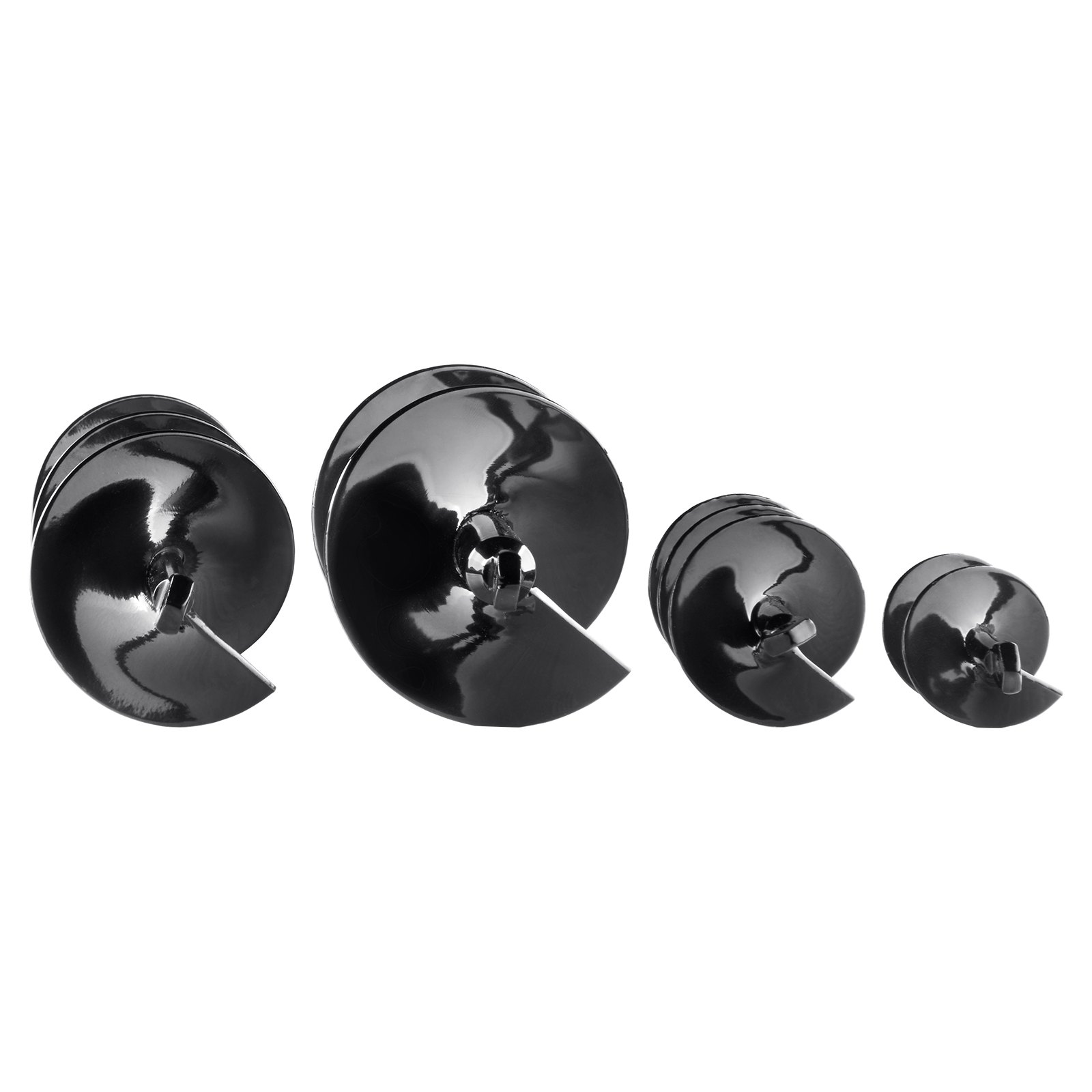 VEVOR Gartenbohrer φ38mm/47,5mm/66mm/77,6mm Erdbohrer Bohrmaschine PCM-Stahl Pfahlbohrer für 3/8"(9,53mm) Sechskant-Bohrschrauber Spiralbohrer Erdlochbohrer Ideal zum Pflanzen & Mischen von Samen