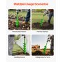 VEVOR Erdbohrer für Bohrmaschine, Ø 100x790 mm Gartenbohrer, kompatibel mit Bohrern mit 20 mm Innendurchmesser, Pfahlbohrer, Durchlässenbohrer, Grabungswerkzeug zum Pflanzen und Bohren