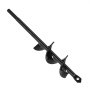 VEVOR Erdbohrer für Bohrmaschine, Ø 4 x 22 cm Pfahlbohrer, für 3/8-Zoll-Sechskant-Bohrer, Erdlochbohrer, Gartenbohrer, Lochbohraufsätze zum Graben von Gartenpfostenlöchern und Zäunen