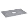 VEVOR Shower Rim Set, 1524 x 965 x 28 mm, Large Shower Tray Set with Central Drain, Lightweight EPS Shower Installation Sets with 2 Waterproof Sheets, Shower Tray Tilt Bars Suitable for Bathrooms