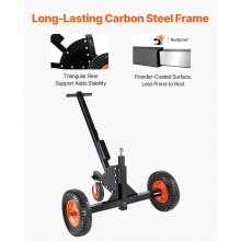 VEVOR 2-in-1-Anhängerwagen, Rangierhilfe Anhänger, 680,4 kg Stützlast, 56 und 66 cm einstellbare Höhe, 50,8 mm Kupplungskugel, 38 cm Luftreifen, zum Bewegen von Wohnmobilanhängern