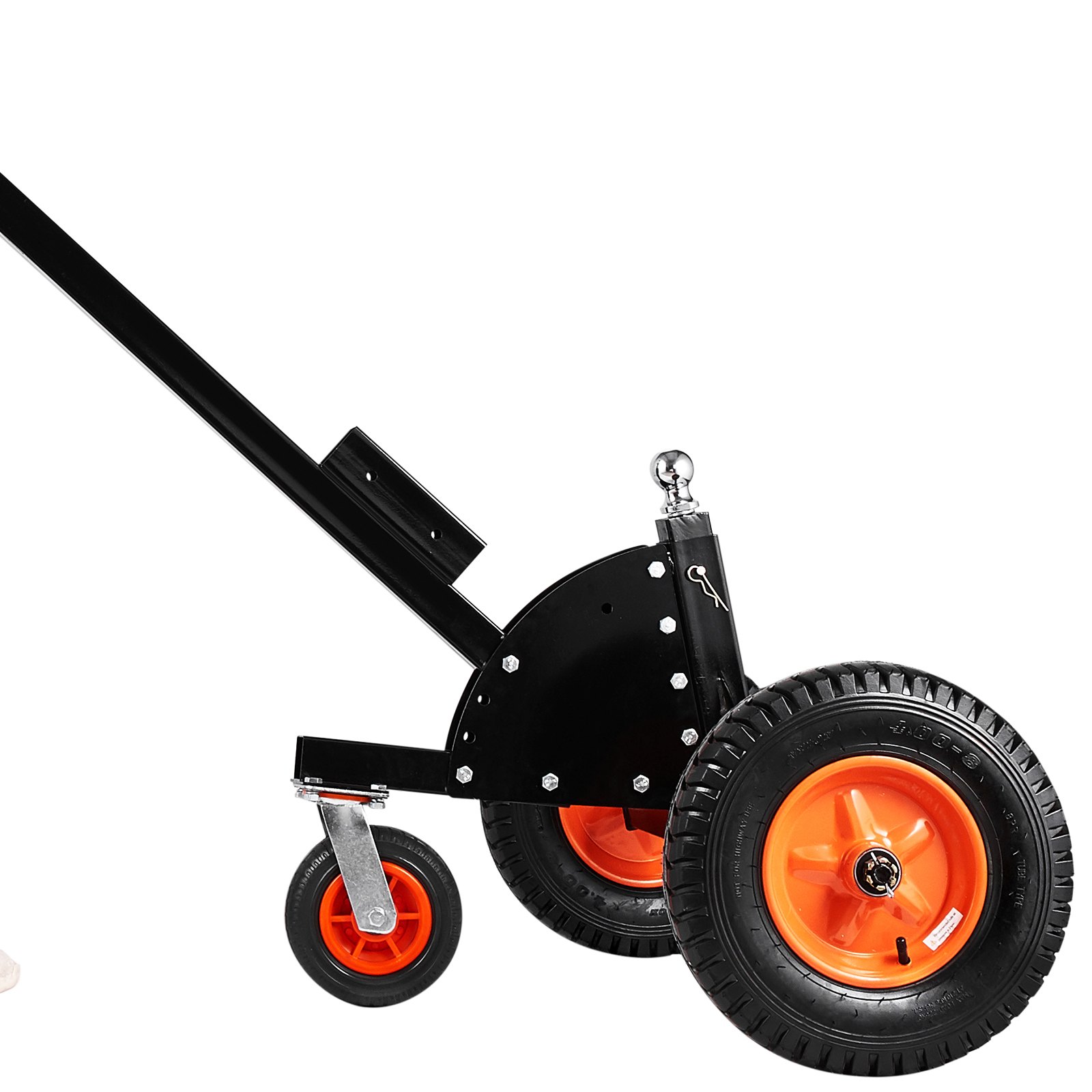 VEVOR 2-in-1-Anhängerwagen, Rangierhilfe Anhänger, 680,4 kg Stützlast, 56 und 66 cm einstellbare Höhe, 50,8 mm Kupplungskugel, 38 cm Luftreifen, zum Bewegen von Wohnmobilanhängern