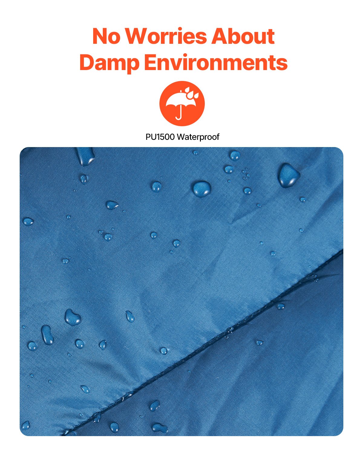 VEVOR Camping Blanket, 1.9 x 1.32 m, Travel Blanket, Portable Stadium Blanket, Waterproof and Windproof, Polyester Fiber, Flame Retardant, Ideal for Outdoors, Picnics, Hiking, Sporting Events, Travel