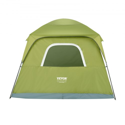 VEVOR Campingzelt 6 Personen Wurfzelt 305x275x200cm Kuppelzelt Plane aus  190T Dacron+150D Oxford Gestell aus Q235 + Fiberglas Trekkingzelt  Festivalzelt Zelt mit Tr und drei Fenstern Grn | VEVOR DE
