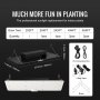 VEVOR 200W Dimmbar Pflanzenlampe 30x40x12cm LED Pflanzenlampe 544x Samsung 281B Vollspektrum 26000lm Lichtstrom Wachstumslampe 760nm Infrarot-Wellenlänge Pflanzenlicht Gewächshaus Anbauzelt Balkon