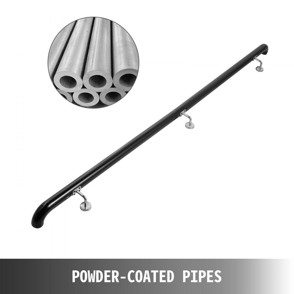 Handlauf Treppenhandlauf Wandhandlauf Bis 183 Cm Geländer 90kg Kapazität