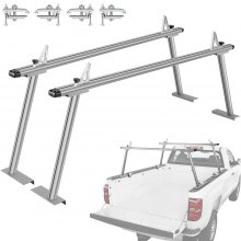 VEVOR Truck Rack Relingträger Aluminum Gepäckträger Racks Dachträger Silber
