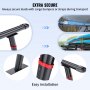 VEVOR 2 Stk. Truck Rack Relingträger 362,9kg Tragfähigkeit, LKW Gepäckträger Racks Dachträger 600-1600mm Einstellbar, Aluminium Dachgepäckträger Schwarz 1800x360x200mm Leiterträger Pick up Racks