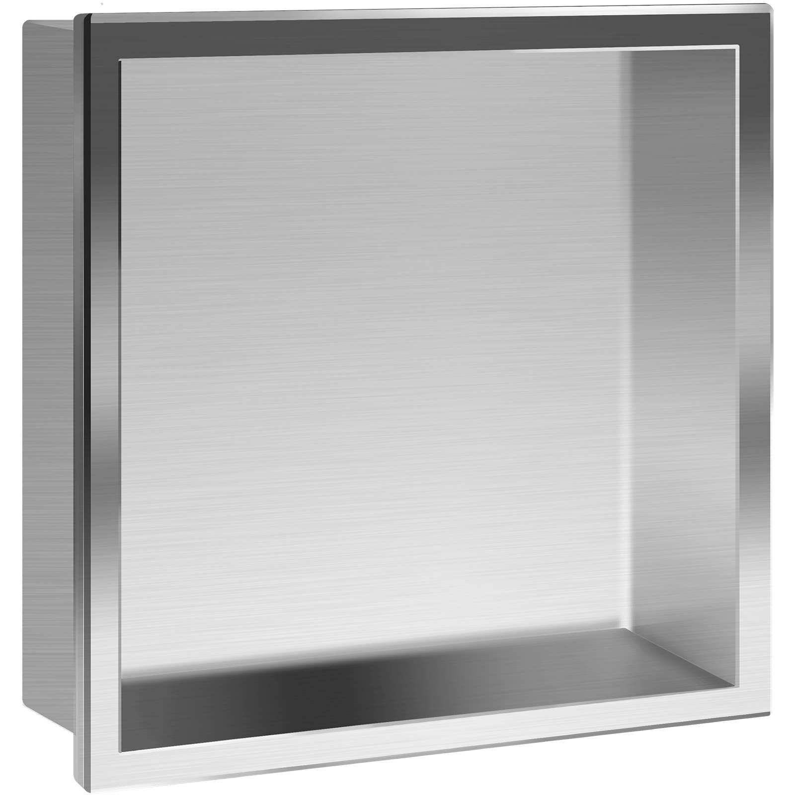 Vevor Wandnische Wandeinbaunische Aus Edelstahl Poliert 30,5x30,5x10,2cm Silber