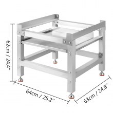 VEVOR Waschmaschinenständer aus Aluminiumlegierung, Waschmaschinensockel, 136 kg Kapazität, stabiler Waschmaschinensockel, Waschmaschinenständer mit Tablett, Waschmaschinensockel, Trockner