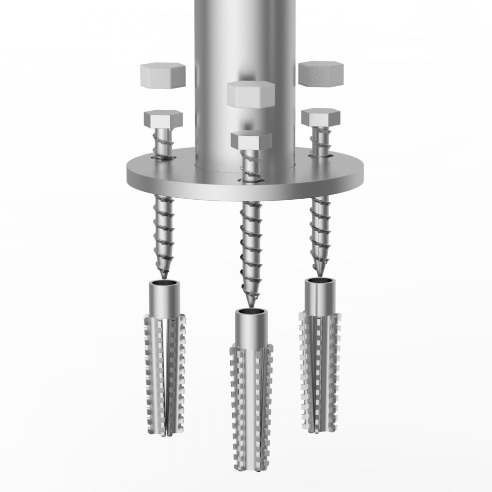VEVOR Pool-Handlauf, 400 x 90 x 915 mm, Pooleinstieg Aluminium mit Grundplatte für Innen-/Außenpools, benutzerfreundliche Einstieghilfe für Schwimmbäder, Haltegriff mit Zubehör für Spas und Docks