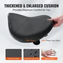 VEVOR Sattelhocker mit Rädern, 181 kg Gewichtskapazität, Ergonomischer Rollsattelhocker, Höhenverstellbar, Verdicktes PU-Leder, Drehsattelhocker, Stuhl für Salon, Spa, Klinik, Schwarz