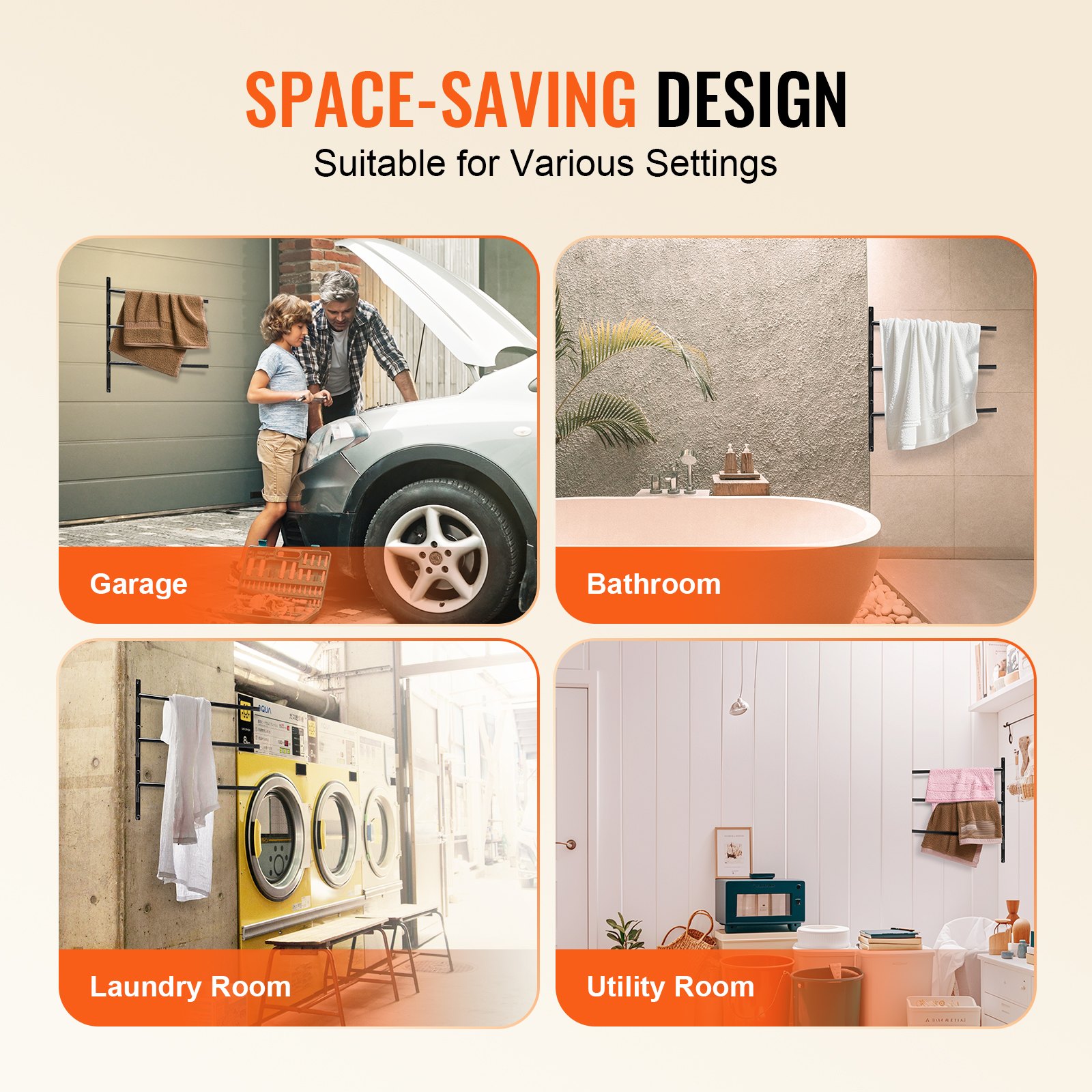 VEVOR Sattelhalter zur Wandmontage, 2er-Set, ausschwenkbarer Sattelhalter, dreistufiger Sattelständer für Pferde, platzsparender Ständer für Pferdeunterlage & Decken zur Organisation der Sattelkammer