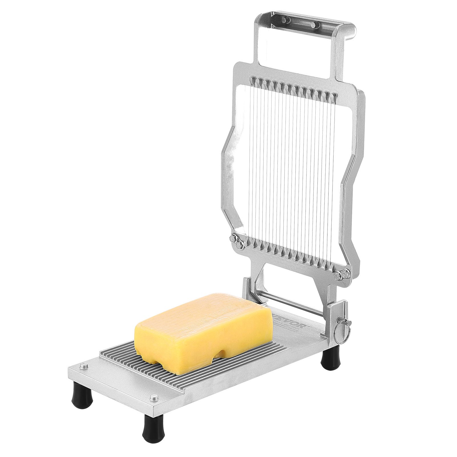VEVOR Cheese Slicer with Wire, 0.2 Inch Ultra-Thin Cheese and Butter Cutting Blade, Detachable Cheese Slicer Wire, Commercial Aluminum Alloy Cheese Slicer with 316 Stainless Steel Knife Wire, for Cooking in the Kitchen